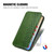 Samsung Galaxy S25+ 5G Cubic Grid Pressed Magnetic Leather Phone Case - Green