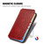 Samsung Galaxy S25+ 5G Cubic Grid Pressed Magnetic Leather Phone Case - Red