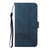 Samsung Galaxy S25+ 5G Cubic Skin Feel Flip Leather Phone Case - Blue