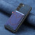 Samsung Galaxy S25+ 5G Denim Texture Leather Skin Phone Case with Card Slot - Blue