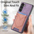 Samsung Galaxy S25+ 5G Denim Texture Leather Skin Phone Case with Card Slot - Purple