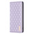 Samsung Galaxy S25+ 5G Diamond Lattice Magnetic Leather Flip Phone Case - Purple