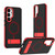 Samsung Galaxy S25+ 5G Dual-Color Skin Feel Magsafe Phone Case with Holder - Red