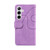 Samsung Galaxy S25+ 5G Dual-color Splicing Flip Leather Phone Case - Purple