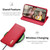 Samsung Galaxy S25+ 5G DUX DUCIS Hivo Series Cowhide + PU + TPU Flip Phone Case - Red