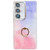 Samsung Galaxy S25+ 5G Electroplated Marble Texture Ring Holder Phone Case - Purple Pink S14