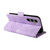 Samsung Galaxy S25+ 5G Embossed Rhombus Starry Leather Phone Case - Purple