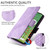 Samsung Galaxy S25+ 5G Embossed Rhombus Starry Leather Phone Case - Purple
