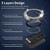 Samsung Galaxy S25+ 5G ENKAY Hat-Prince 9H Rear Camera Lens Glitter Aluminium Alloy Tempered Glass Film - Colorful