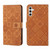 Samsung Galaxy S25+ 5G Ethnic Style Embossed Pattern Leather Phone Case - Brown