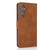 Samsung Galaxy S25+ 5G Fantasy Skin-feel Calfskin Texture Leather Phone Case - Brown