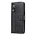 Samsung Galaxy S25+ 5G Fashion Calf Texture Zipper Leather Phone Case - Black