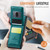 Samsung Galaxy S25+ 5G JEEHOOD J06 British Style RFID MagSafe Card Bag PU Phone Case - Green