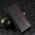 Samsung Galaxy S25+ 5G LC.IMEEKE Carbon Fiber Leather Phone Case - Vertical Black
