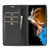 Samsung Galaxy S25+ 5G LC.IMEEKE Carbon Fiber Leather Phone Case - Vertical Black