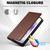 Samsung Galaxy S25+ 5G LC.IMEEKE L1 Series Frosted Fine Texture PU Phone Case - Brown