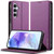Samsung Galaxy S25+ 5G LC.IMEEKE L1 Series Frosted Fine Texture PU Phone Case - Purple