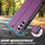 Samsung Galaxy S25+ 5G LC.IMEEKE L1 Series Frosted Fine Texture PU Phone Case - Purple