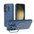 Samsung Galaxy S25+ 5G Lens Frame Bracket Corrugated MagSafe Phone Case - Dark Blue Samsung Galaxy S25+ 5G Lens Frame Bracket Corrugated MagSafe Phone Case - Dark Blue