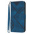Samsung Galaxy S25+ 5G Line Pattern Skin Feel Leather Phone Case - Royal Blue