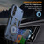 Samsung Galaxy S25+ 5G Metal Ring 360 Degree Rotating Holder PC Hybrid TPU Phone Case - Navy Blue