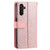Samsung Galaxy S25+ 5G Nine Card Zipper Bag Leather Phone Case with Lanyard - Pink