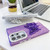 Samsung Galaxy S25+ 5G Plating Glitter Texture Butterfly Holder TPU Phone Case with Lens Film - White Shell Pattern
