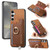 Samsung Galaxy S25+ 5G Retro Cross Leather Ring Horizontal Insert Card Bag MagSafe Phone Case - Brown Samsung Galaxy S25+ 5G Retro Cross Leather Ring Horizontal Insert Card Bag MagSafe Phone Case - Brown