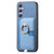 Samsung Galaxy S25+ 5G Retro Cross Leather Ring Side Insert Card Bag MagSafe Phone Case - Blue