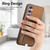 Samsung Galaxy S25+ 5G Retro Cross Leather Ring Side Insert Card Bag MagSafe Phone Case - Brown Samsung Galaxy S25+ 5G Retro Cross Leather Ring Side Insert Card Bag MagSafe Phone Case - Brown
