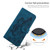 Samsung Galaxy S25+ 5G Retro Skin Feel Butterflies Embossing Horizontal Flip Leather Phone Case - Blue