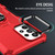 Samsung Galaxy S25+ 5G Ring Holder Armor Hybrid Phone Case - Red