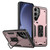 Samsung Galaxy S25+ 5G Ring Holder PC Hybrid TPU Phone Case - Rose Gold