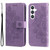 Samsung Galaxy S25+ 5G Seven-petal Flowers Embossing Leather Phone Case - Light Purple
