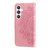 Samsung Galaxy S25+ 5G Seven-petal Flowers Embossing Leather Phone Case - Rose Gold
