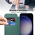Samsung Galaxy S25+ 5G Shield MagSafe RFID Anti-theft Rhombus Leather Phone Case - Green