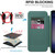 Samsung Galaxy S25+ 5G Shield MagSafe RFID Anti-theft Rhombus Leather Phone Case - Green