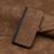Samsung Galaxy S25+ 5G Side Buckle Double Fold Hand Strap Leather Phone Case - Brown