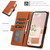 Samsung Galaxy S25+ 5G Side Buckle RFID Anti-theft Leather Phone Case - Brown