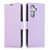 Samsung Galaxy S25+ 5G Side Buckle RFID Anti-theft Leather Phone Case - Light Purple