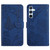 Samsung Galaxy S25+ 5G Skin Feel Butterfly Embossed Flip Leather Phone Case - Blue