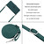 Samsung Galaxy S25+ 5G Skin Feel Heart Embossed Leather Phone Case with Long Lanyard - Green