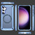 Samsung Galaxy S25+ 5G Skin Feel TPU + PC MagSafe Magnetic Phone Case - Transparent Blue