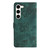 Samsung Galaxy S25+ 5G Skin-feel Embossed Butterfly Leather Phone Case - Green