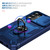 Samsung Galaxy S25+ 5G Sliding Camshield TPU Hybrid PC Phone Case with Holder - Navy Blue