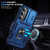 Samsung Galaxy S25+ 5G Sliding Camshield TPU Hybrid PC Phone Case with Holder - Navy Blue