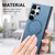 Samsung Galaxy S25+ 5G Solid Color Retro Magsafe PU Back Cover Phone Case - Blue