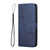 Samsung Galaxy S25+ 5G Stitching Calf Texture Buckle Leather Phone Case - Blue