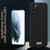 Samsung Galaxy S25+ 5G SULADA Shockproof TPU Hybrid Handmade Leather Phone Case - Blue