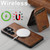 Samsung Galaxy S25+ 5G Suteni H15 Oil Eax Leather Detachable Wallet Back Phone Case - Brown